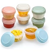 VITEVER 8 Pack 2 oz Salad Dressing Container to Go, Small Condiment Containers with Lids for Lunc...