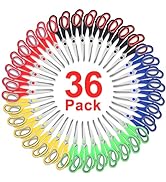 36 Packs Scissors, 8" Multipurpose Scissors, Ultra Sharp Blade Shears, Comfort-Grip Handles, Stur...