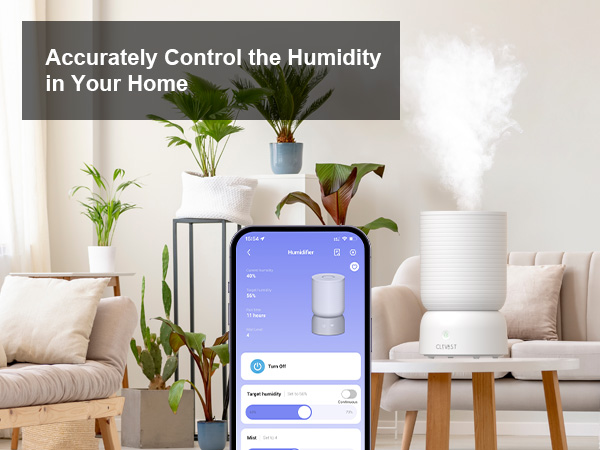 remote app control cool mist quiet ultrasonic humidifier for plant