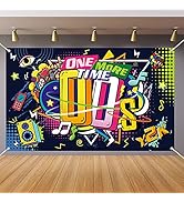 Early 2000s Theme Backdrop Hip Hop Graffiti Back to 00's Party Banner Background 71x43.3 Inch Fab...