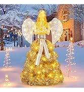 Shintenchi 5FT Lighted Christmas Angel, Outdoor Xmas Decoration with 150 LED Lights, Pre-lit 3D G...