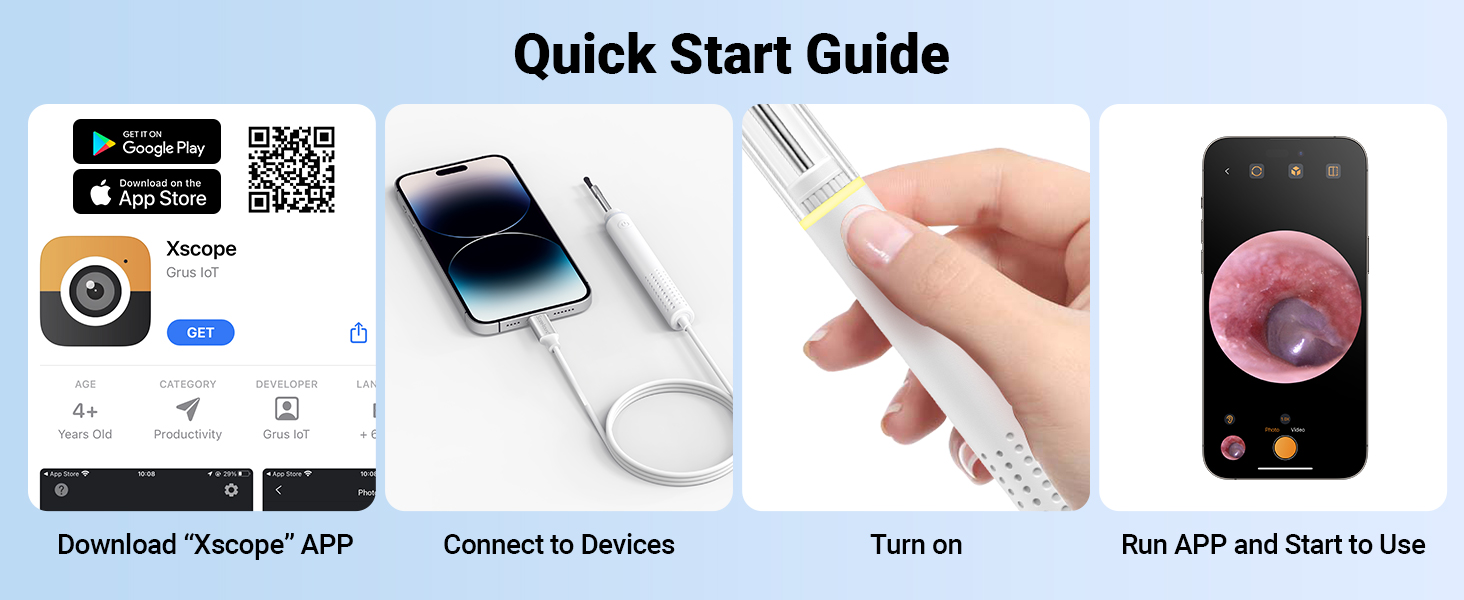 otoscope with light ear scope digital otoscope for kids smart otoscope for iphone