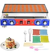 SICHI Mini Pancake Maker - 50Pcs Mini Dutch Pancake Maker With Nonstick and Quick Heat-Up, Mini P...