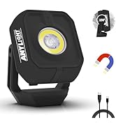 ANYLiGHT Led Work Light with 4 Modes,1200LM Portable COB Magnetic Light,3350mAh Recharge Spotligh...