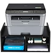 PAG Desktop Printer Stand with Storage, Paper Storage Holder Rack for Desk, Wooden Printer Organi...