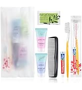 Homeless Hygiene Kit for Donations,Bulk Basic Toiletry Kits Care Package Supplies in Zip Pouch,Ho...