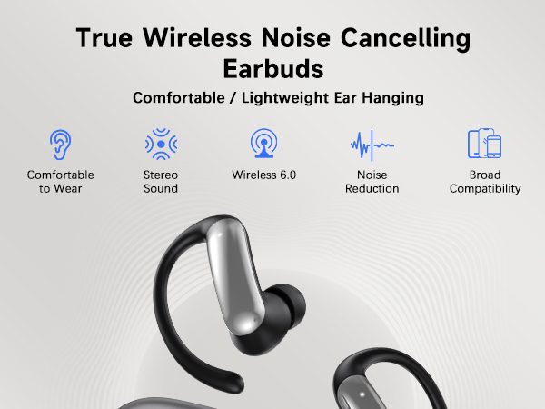 True Wireless Noise Cancelling Earbuds