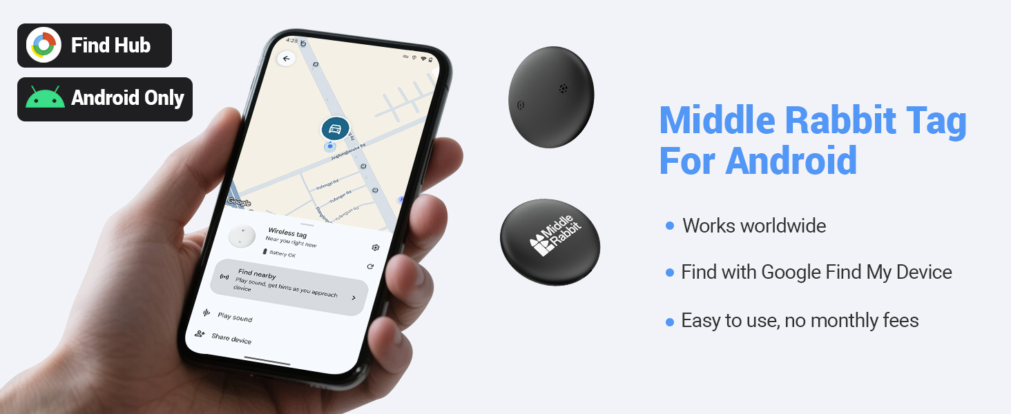 Android airtag air tag tracker for samsung phone find my device google find hub