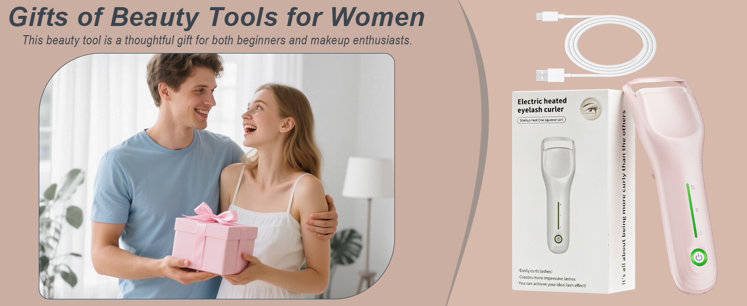 Lilonthy heated eyelash curler for women