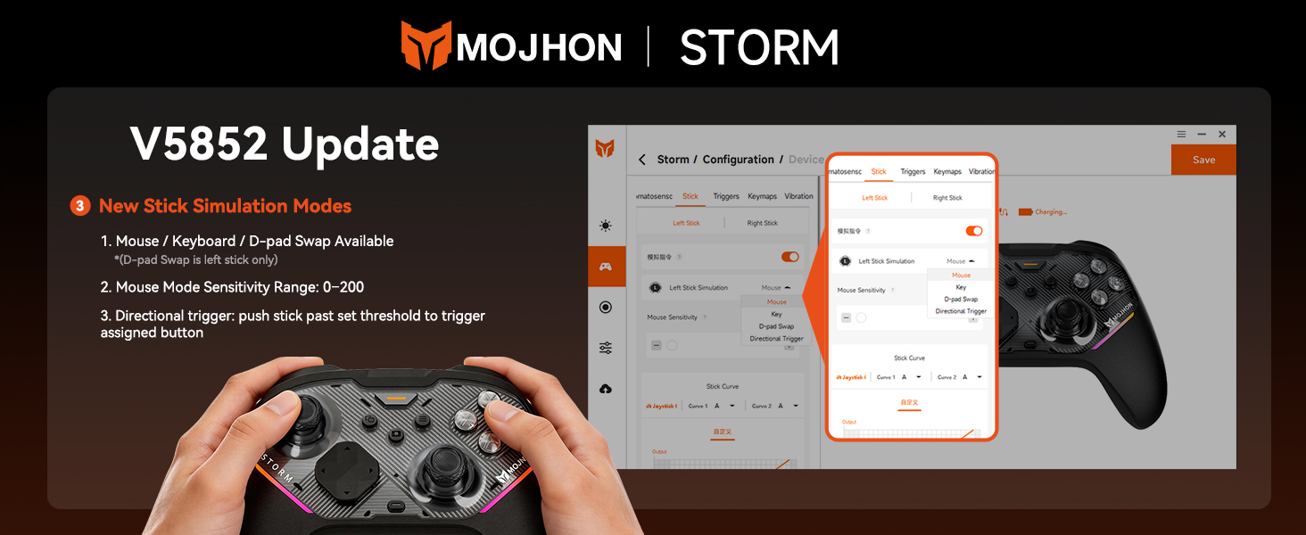 New Stick Simulation Modes