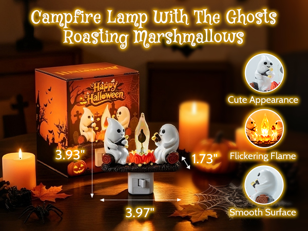 Halloween Ghost camp fire nightlight |