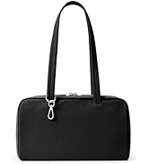 WLLWOO Nylon Tote Bag, Bowler Bag Women Shoulder Purse with Keychain Clip, Lightweight Zipper Han...