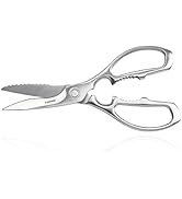 TONMA Kitchen Shears All Purpose[Made in Japan] Full Metal Stainless Steel Japanese Poultry Shear...