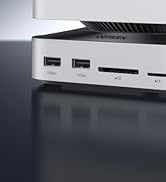 UGREEN Mac mini M4 Dock &amp; Stand with NVMe SSD Enclosure, 3 USB A 10Gbps, USB C Data Port, SD Card...