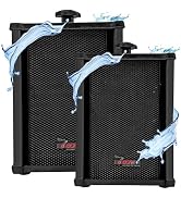 5 CORE Outdoor Speakers Pair Stereo in Wall Speaker 100W Peak Passive Mount Wired Waterproof Pati...