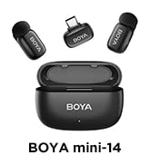 BOYA Mini USB-C Wireless Lavalier Microphone for Andriod iPhone 16/15, Ultra Mini Lapel Mics with...