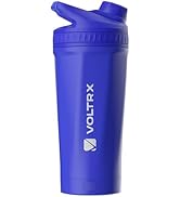 VOLTRX ChillMix Shaker Bottle Insulated Stainless Steel - USB C Rechargeable Electric Protein Sha...