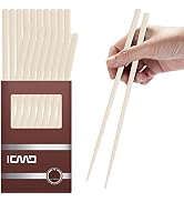 10 Pairs Fiberglass Chopsticks-Reusable Chopsticks Dishwasher Safe, 9.63 inch/24.5cm Non-Slip Fam...