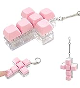 Faith Cross Keyboard Fidget Toy,Clicker Fidget Keychain,Keyboard Button Finger Clicker for Anxiet...