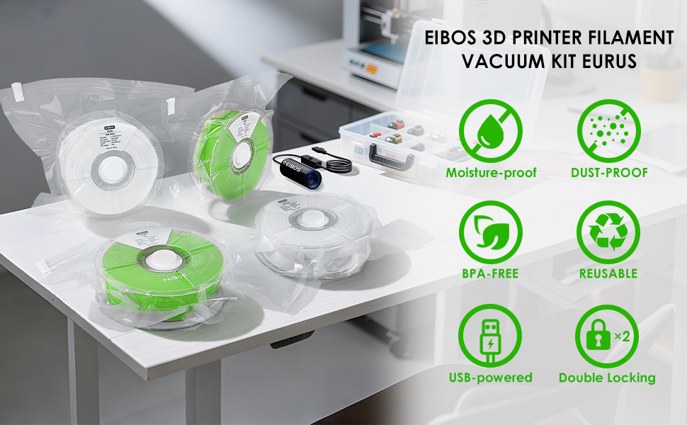 features of eurus vacuum storage bags kit