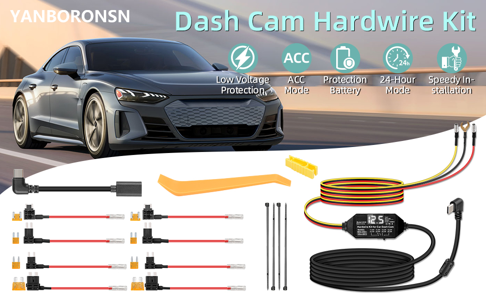 Dash cam hardwire kit