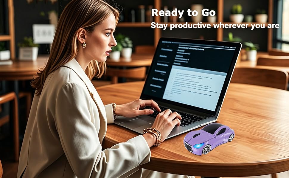CUTE COOL CAR WIRELESS MOUSE HOME SCHOOL OFFICE STUDENT WOMEN MEN BOY GIRL GIFT