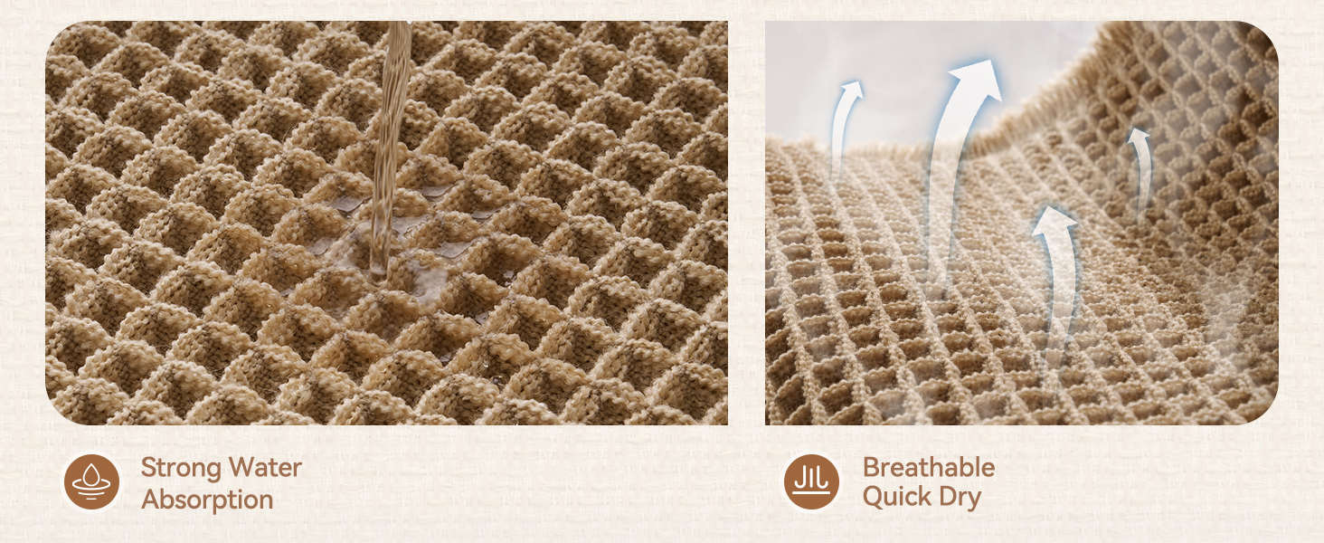 waffle bath mat