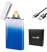 GADATOP Arc Plasma Flame Lighter Windproof Lighter Outdoor, Electric Lighter Colorful Gradient Li...