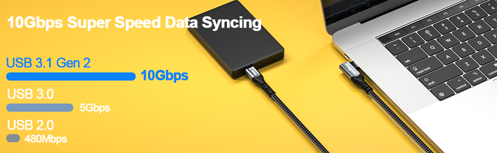 fasgear usb c to usb c 3.1 gen 2 right angle cord type c 90 degree iphone 15 pro max charging cable 