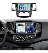 4G+128G Car Radio Stereo for Toyota HILUX 2005-2014, 9inch HD in-Cell Touch Screen/Android 15/Wir...