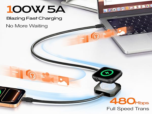 portable charger with apple watch charging
