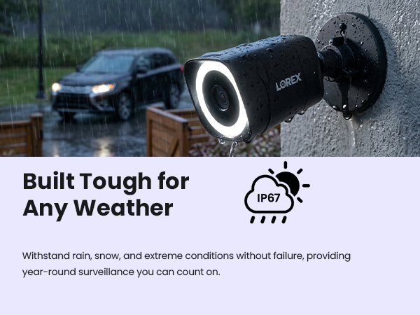 Built Tough for Any Weather, IP67 Weatherproof