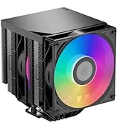 PCCOOLER RT620Pro TC ARGB BK CPU Cooler, 6 Heat Pipes AGHP Technology, Dual 120mm PWM Fans, 1550R...