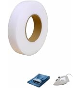 SAYUANVA 70Yards Hot Melt Non-Woven Fabric Hemming Tape, 0.75" Hemming Tape for Fabric, Strong Ir...