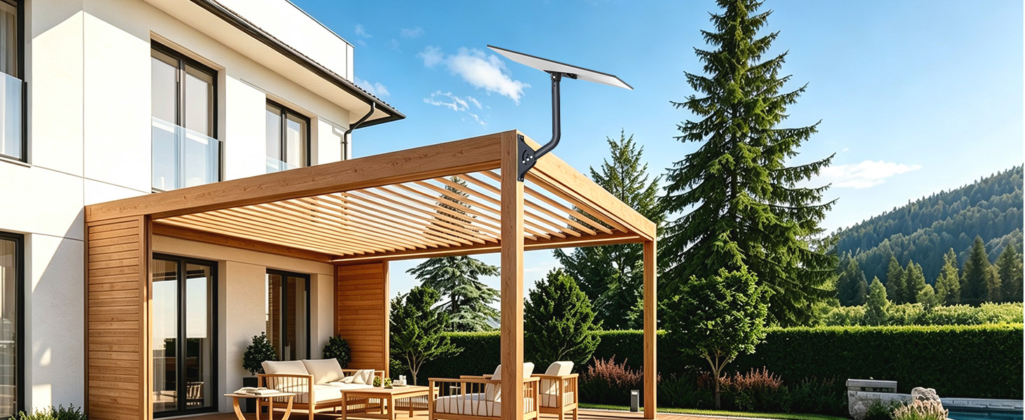 starlink mount in porch