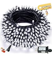 Connectable 240LED 88Ft 13Modes Christmas Lights Outdoor Indoor | Extendable Green Wire Christmas...