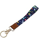 juanooo Dinosaur Wrist for Keys Cute Small Keychain Lanyard for ID Badge for Teens Girls Boys Coo...