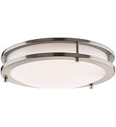 East Grove Home Builder Essential Axis LED 10in Round Flush Mount 16W 1,100 Lumens with 5-CCT Sel...