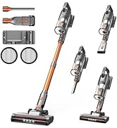 Cordless Vacuum Cleaner, 600W 50KPA 55Mins Vacuum Cleaners for Home, Stick Vacuum with LED Displa...