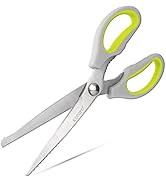 KUNIFU 9.65 Inch All Purpose Scissors, Heavy Duty Blade Kitchen Shears, Stainless Steel Kitchen G...