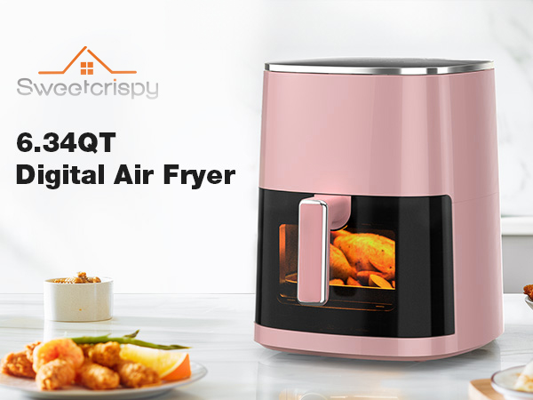 Sweetcrispy Air Fryer 6QT with Window
