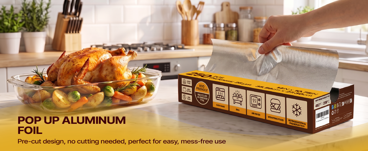 pre-cut aluminum foil sheets