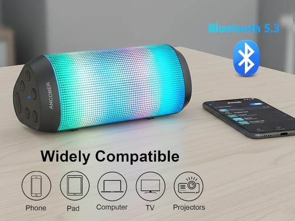 Fast to connect phones, laptop, tablets, computers, TVs, projectors and any Bluetooth devices.