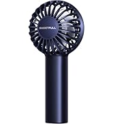 SWEETFULL Mini Portable Fan Powerful Handheld Fan Rechargeable,3 Speeds Personal Small Hand Fan f...