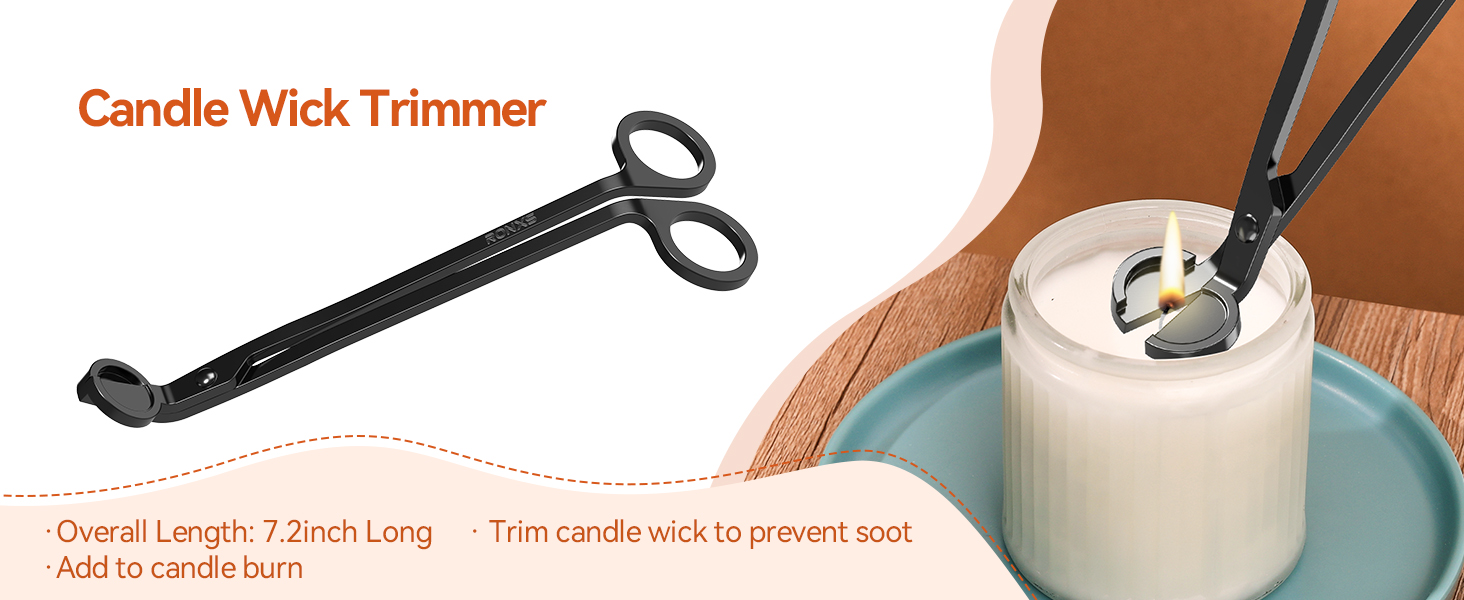Candle wick scissors are sharp and accurate.