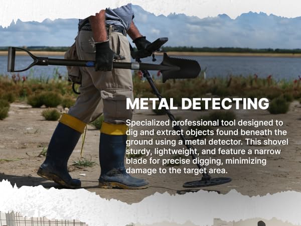 CKG Carbon Fiber metal detecting shovel metal detector shovel digging tools