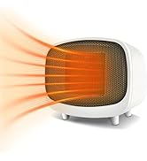 Metkiio Desk Heater– Portable Mini Heater for Home and Office – Small Space Heater with Overheati...