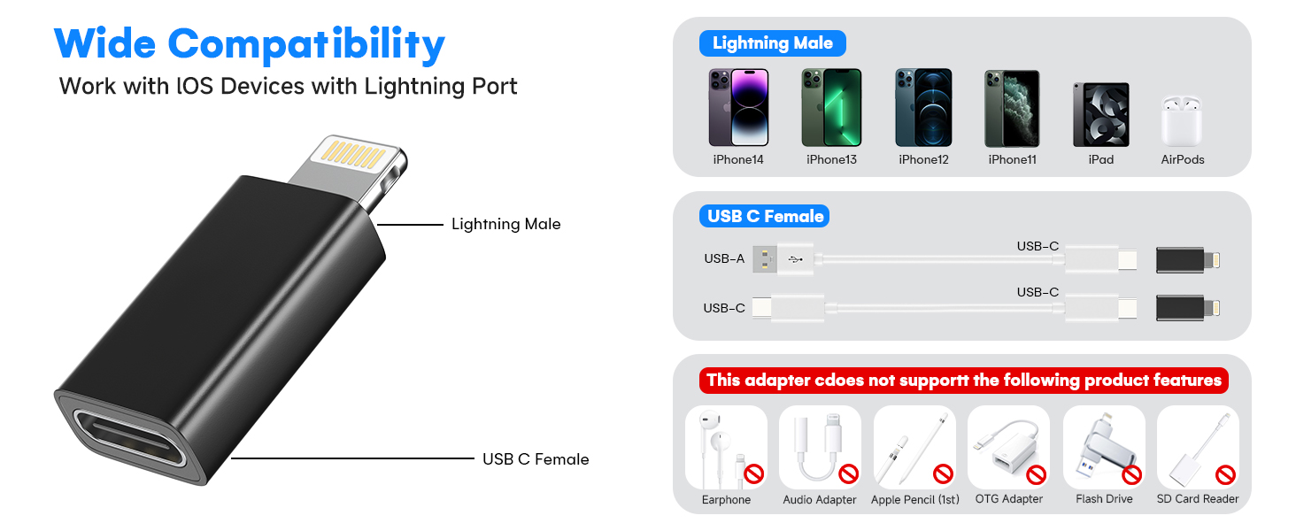 usb c to lightning cable adapter usb to lightning adapter usbc to lightning adapter for iphone
