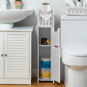 toilet paper stand and cabinet