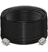 PL259 Cable RG58 CB Radio Cable PL259 Jumper SO239 UHF Male to Male Extension Cable Low Loss RF B...